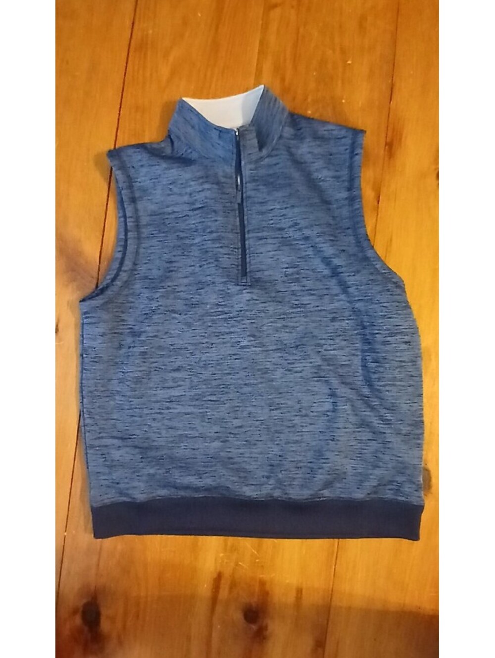 Men's blue Callaway athletic quarter zip sleeveless vest sz L
